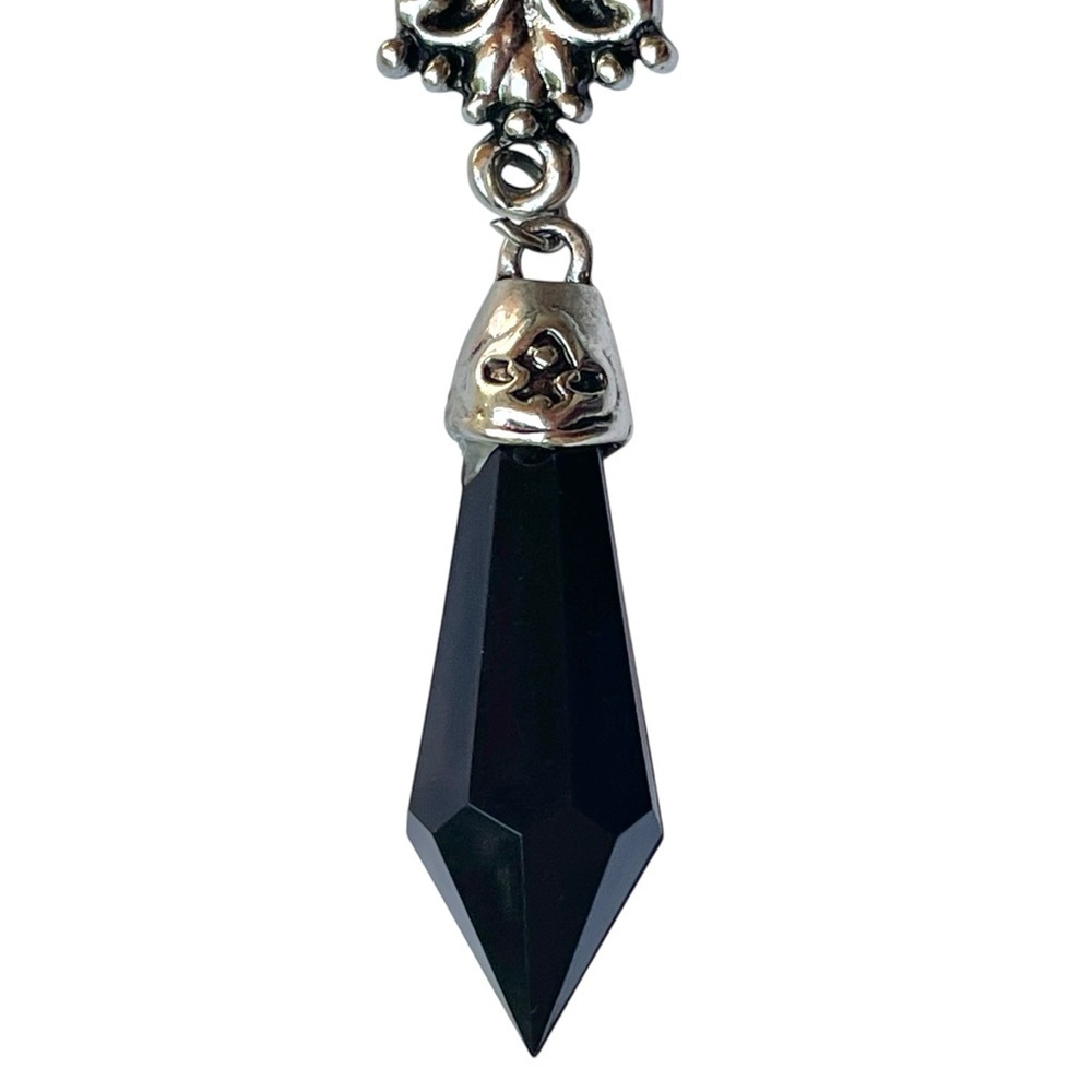 Witchy Gothic Bat Necklace Vampire Red Crystal Pendant Halloween Cosplay - Picture 5 of 10
